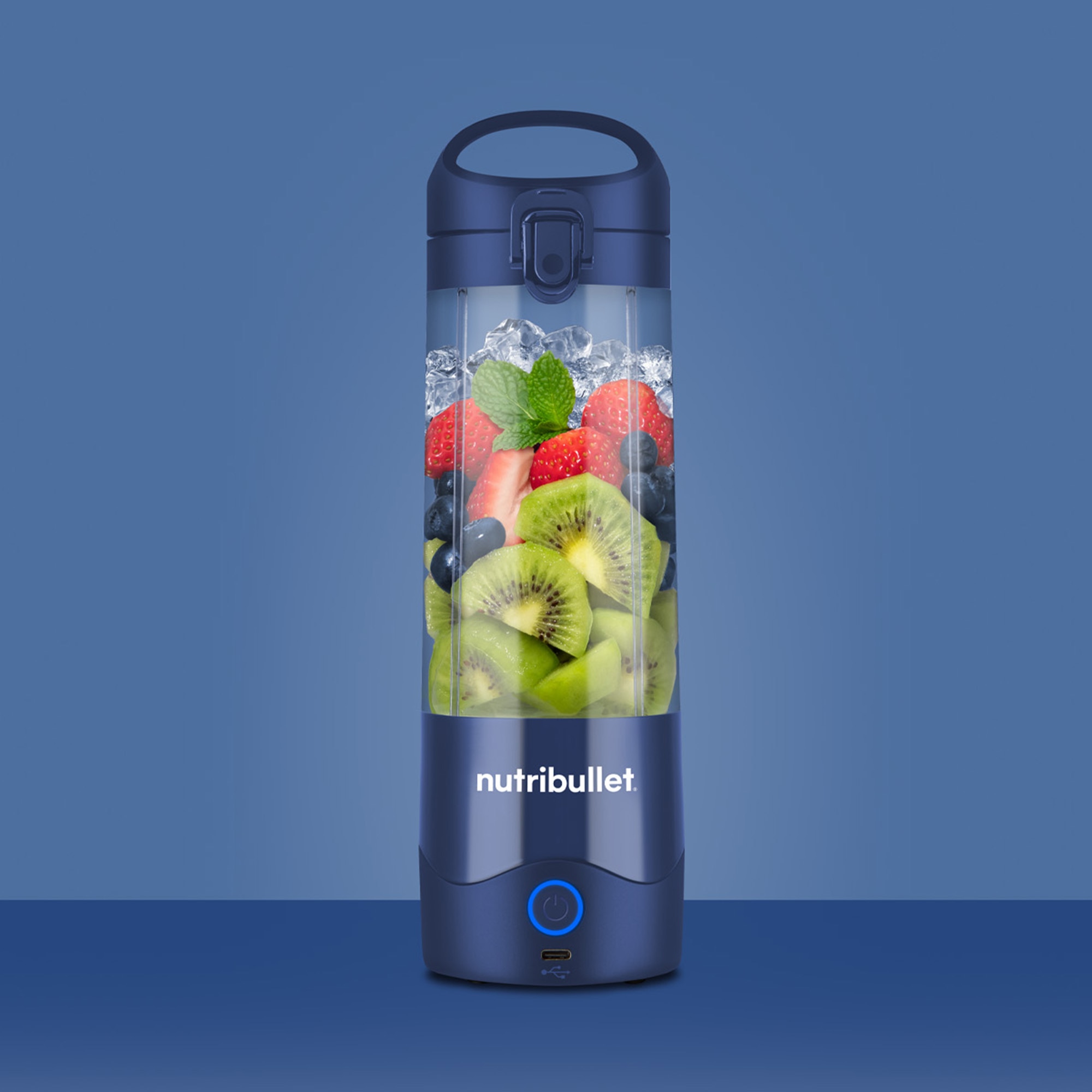 Batidora personal Nutribullet Portable NBP003NBL con carga USB Navy-10