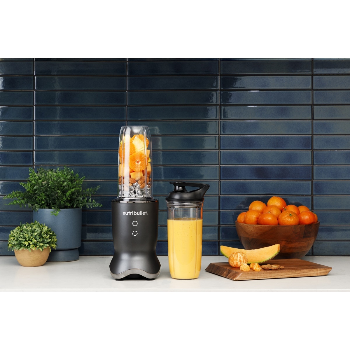 Batidora personal Nutribullet Ultra NB1206DGCC silenciosa con 2 vasos de viaje Gris oscuro-10