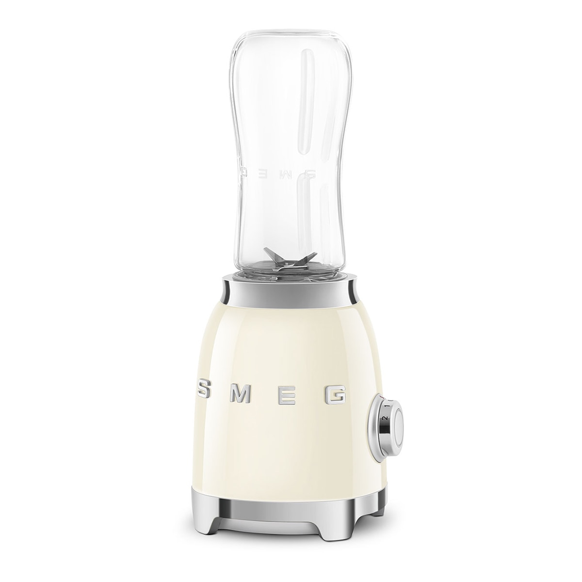 Batidora Personal Smeg PBF00CREU con botella portátil y motor de 300 W Crema-3