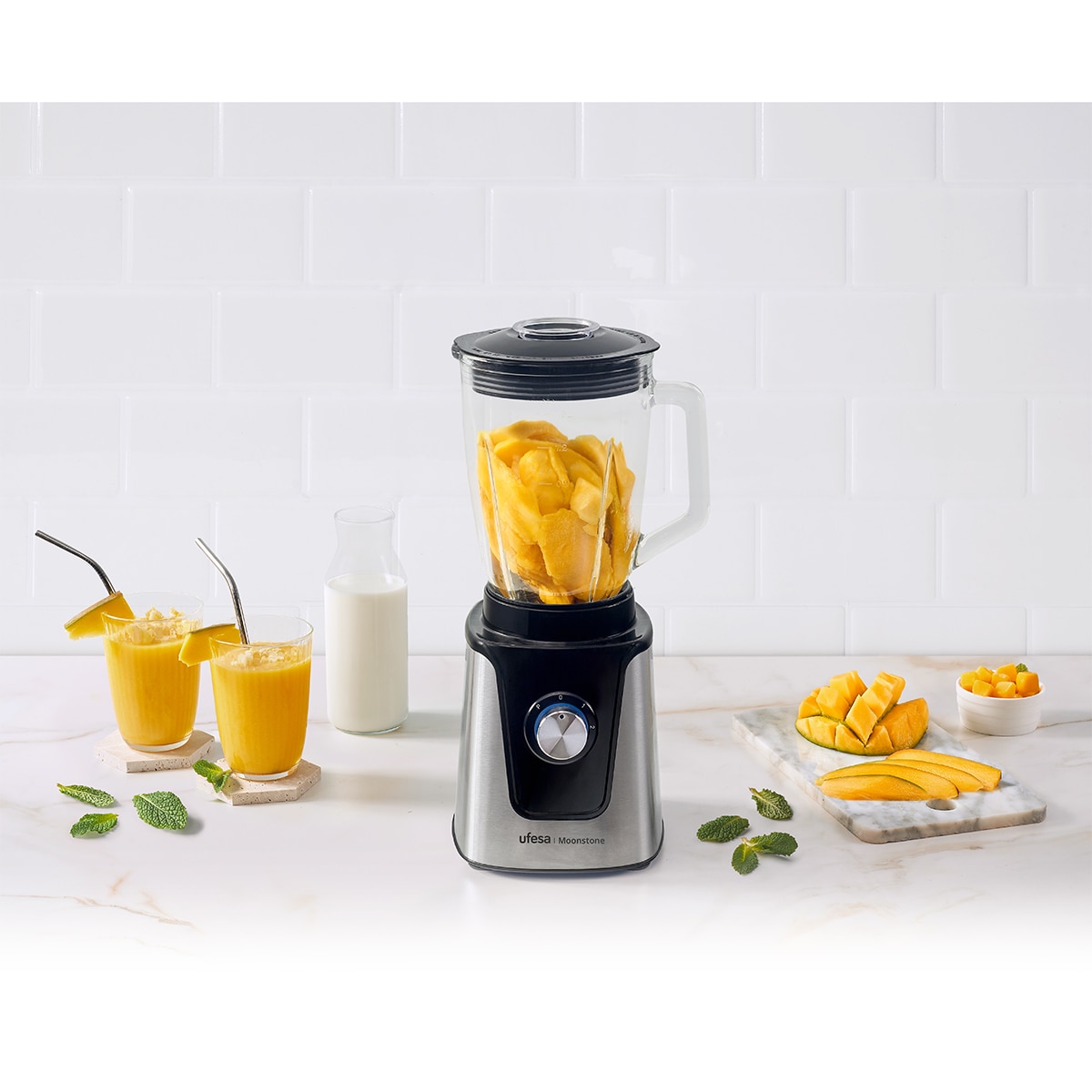 Batidora de vaso Ufesa Moonstone 1500 W Inox-5