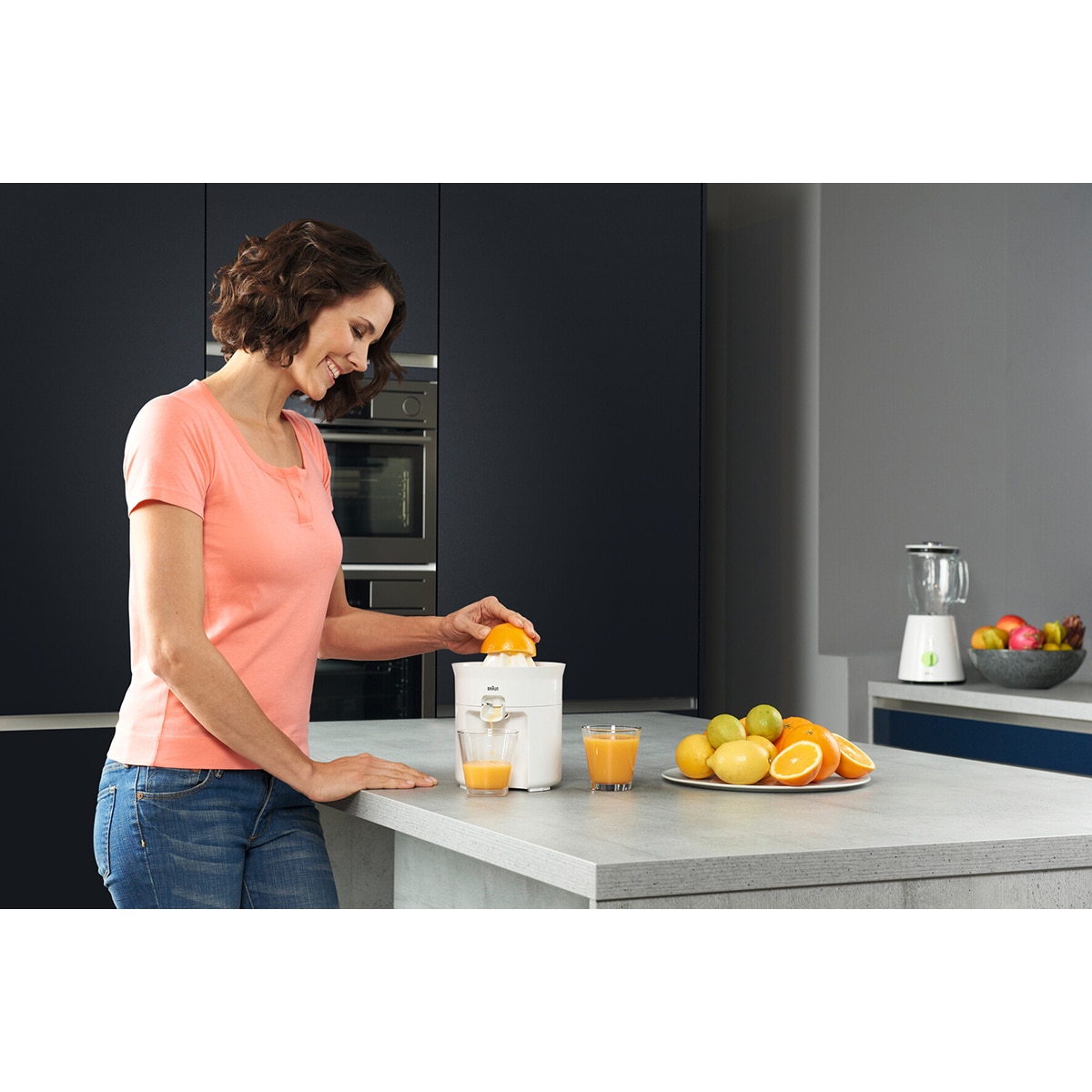 Exprimidor eléctrico Braun Tribute Collection CJ3050WH con sistema antigoteo Blanco-6