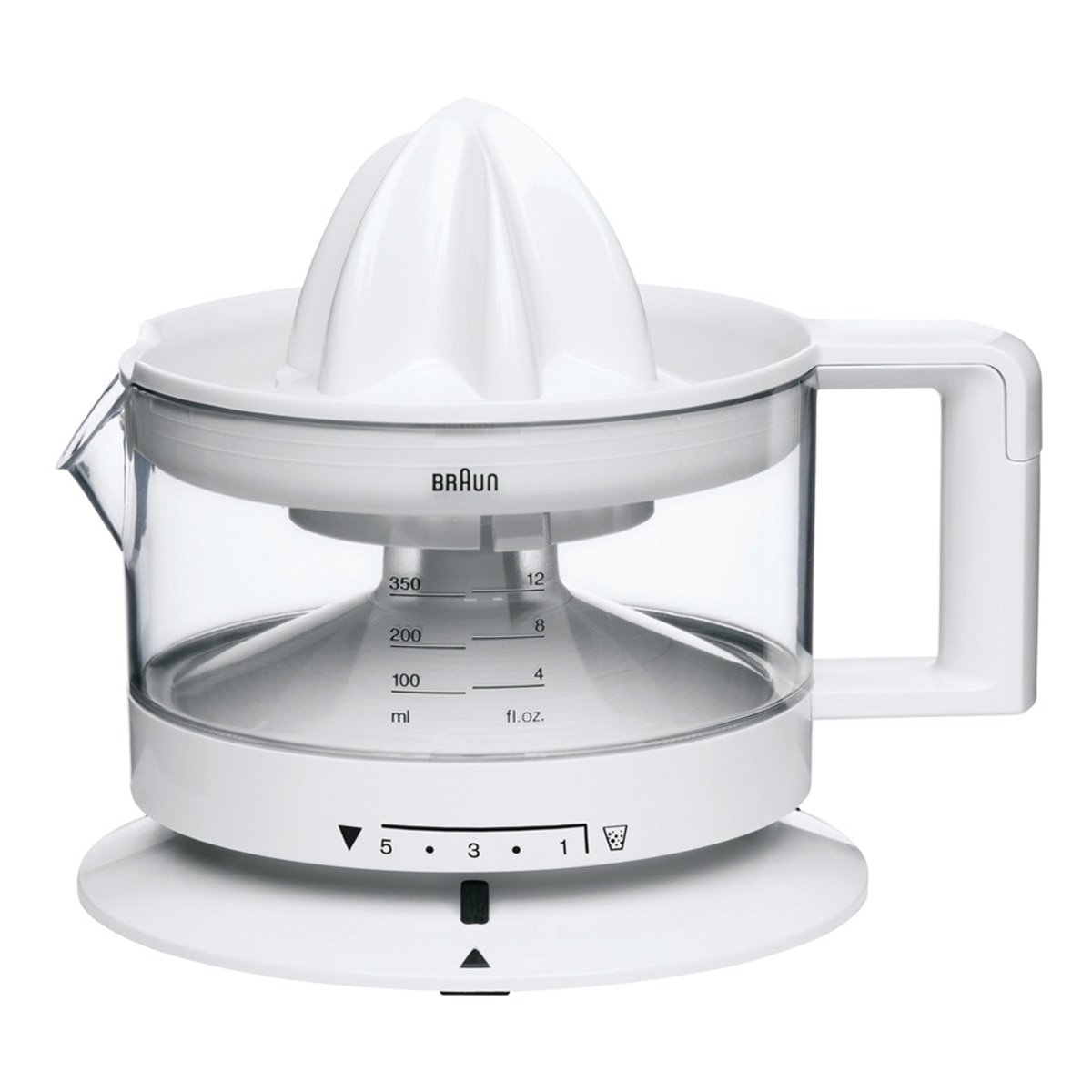 Imagen 0 de Exprimidor eléctrico Braun Tribute Collection CJ3000WH con capacidad de 350 ml