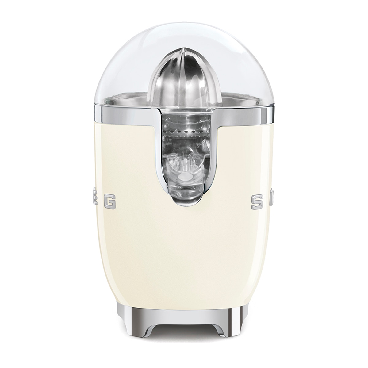 Exprimidor eléctrico Smeg CJF11RDEU con estética 50'Style y acabado brillante - Crema Crema-2