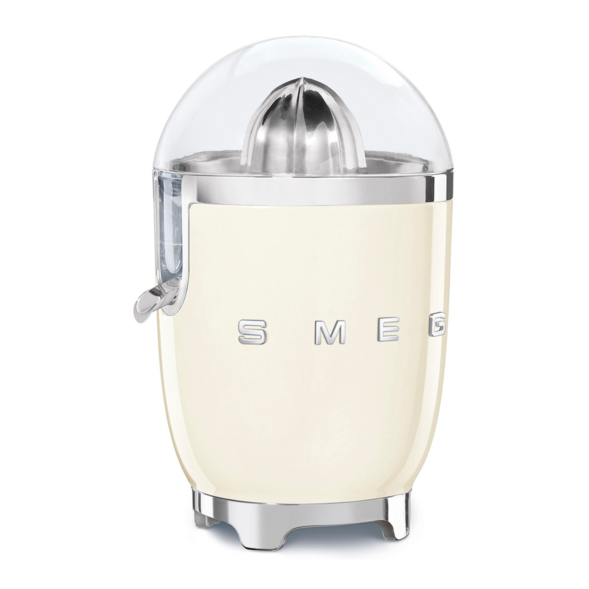 Exprimidor eléctrico Smeg CJF11RDEU con estética 50'Style y acabado brillante - Crema Crema-3