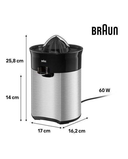 Espremedor Braun CitrusQuick 5 com Sistema Antigotas Preto-6
