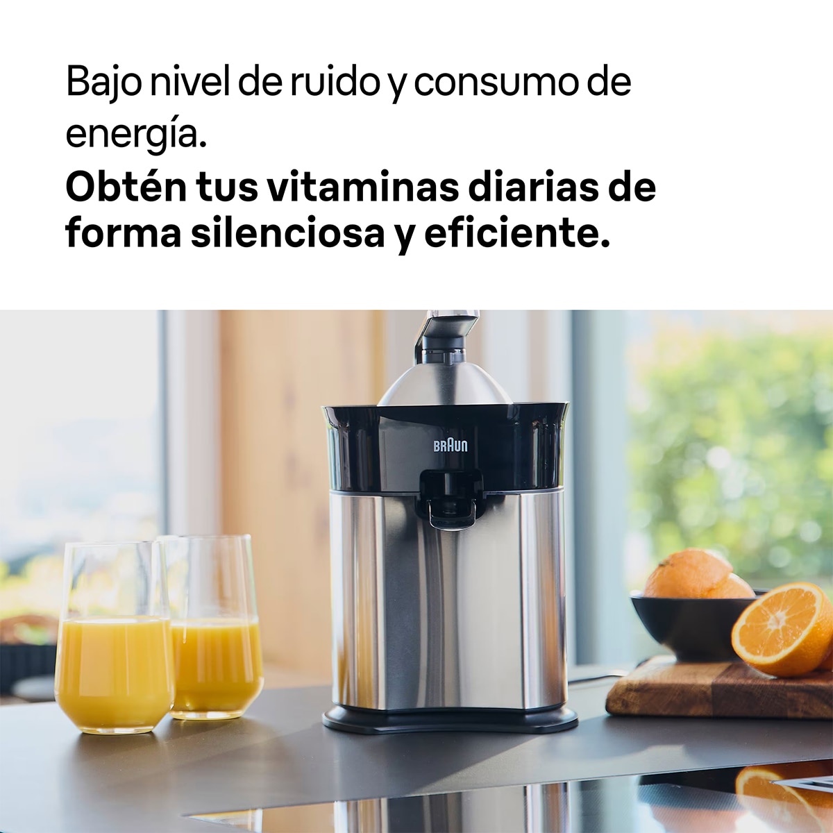 Exprimidor eléctrico Braun CitrusQuick 7 CJ7050BK con sistema de palanca de acero - Negro Negro-8