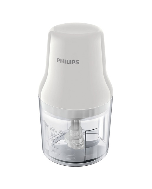 Imagen 1 de Picadora Philips HR1393/00 con recipiente de 0,7 litros - Blanco Blanco