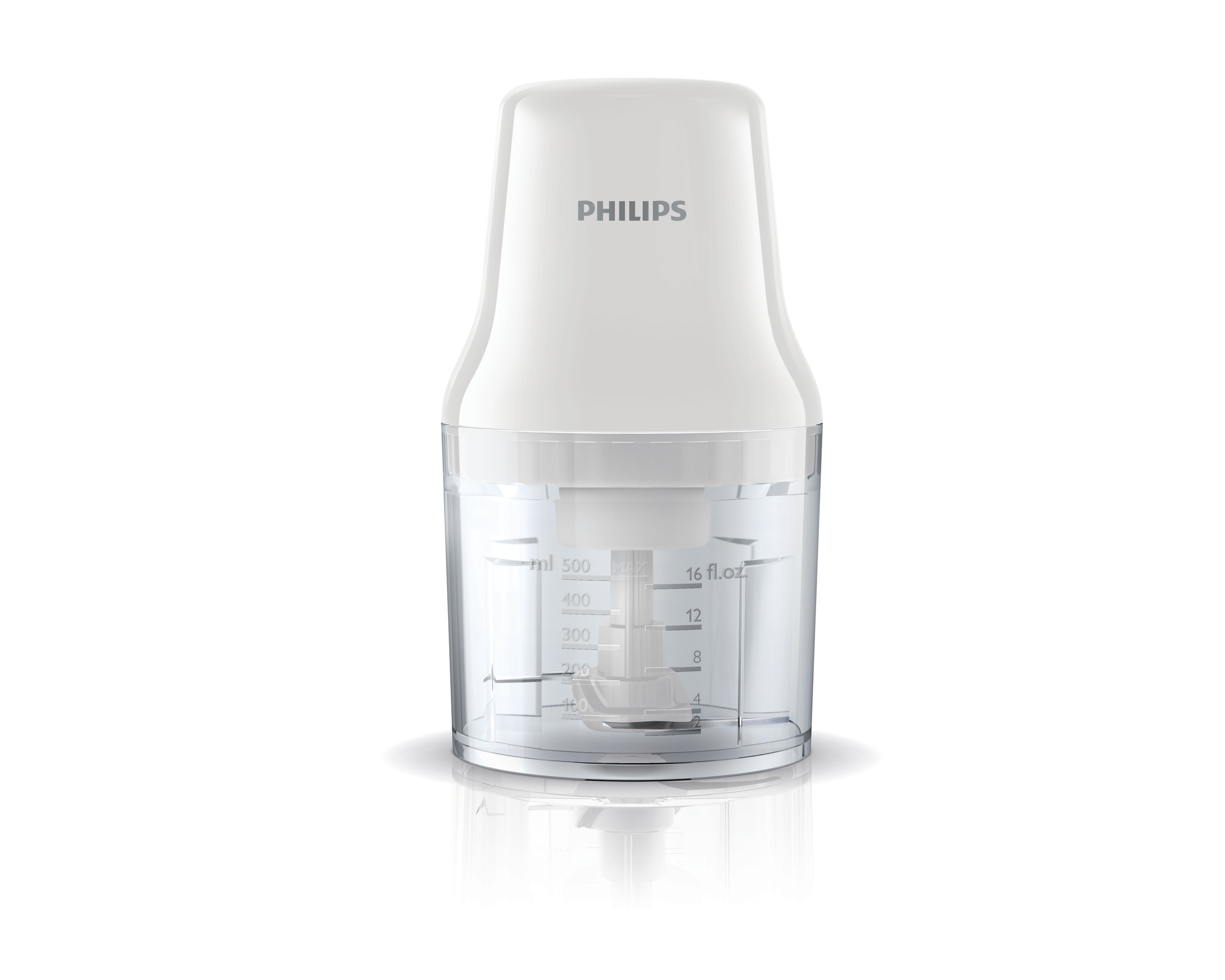 Imagen 2 de Picadora Philips HR1393/00 con recipiente de 0,7 litros - Blanco Blanco