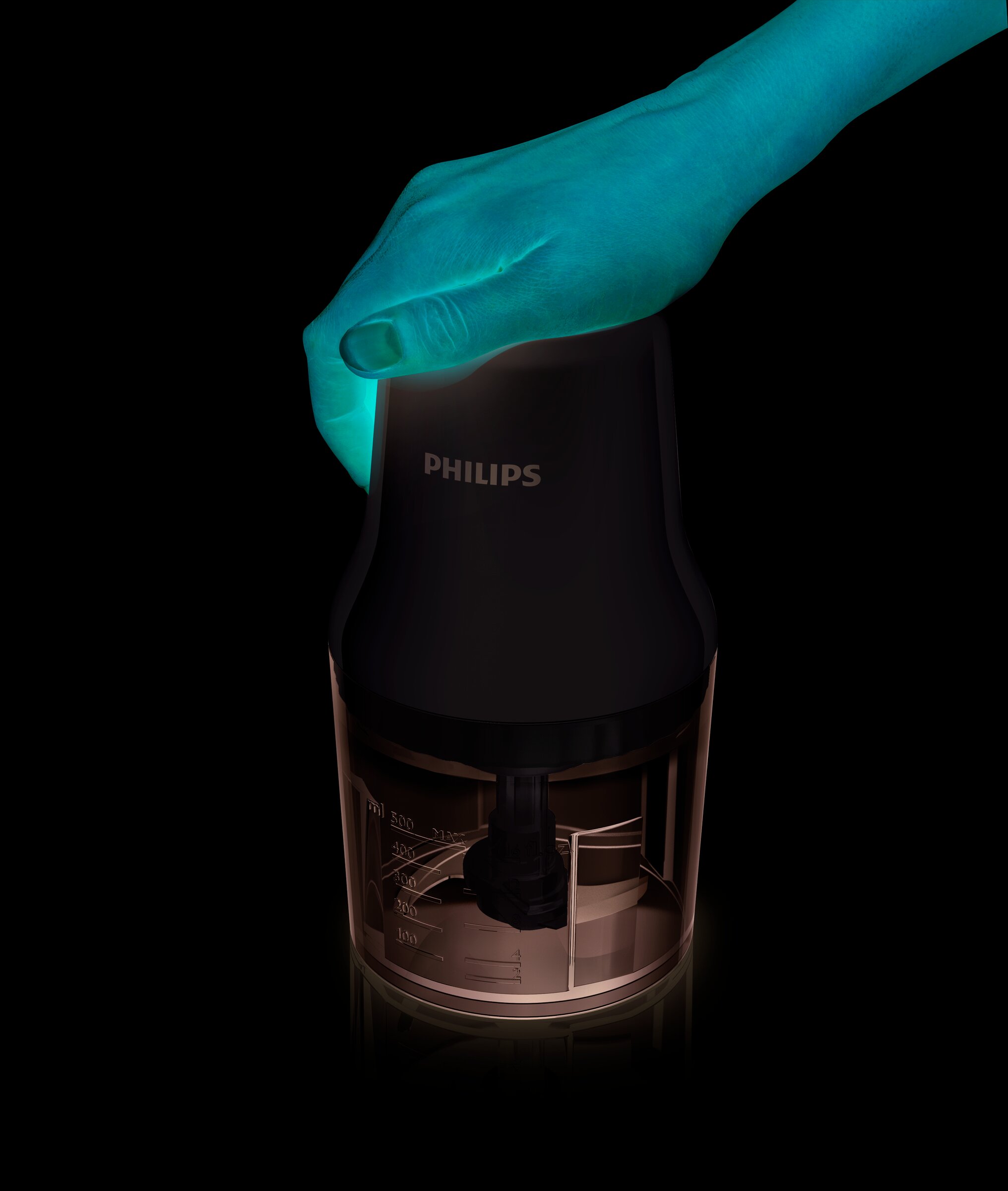 Imagen 4 de Picadora Philips HR1393/00 con recipiente de 0,7 litros - Blanco Blanco