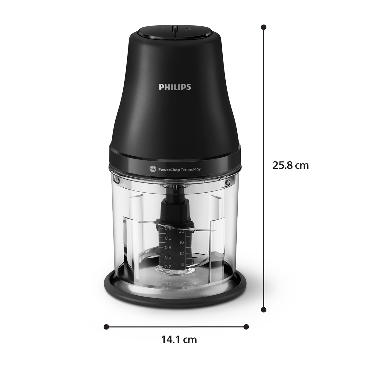 Picadora Philips Serie 3000 HR1501/00 Negro-2