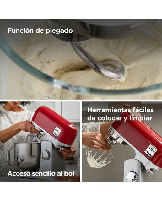 Robot de cocina amasadora Kenwood kMix KMX750RD Rojo-5