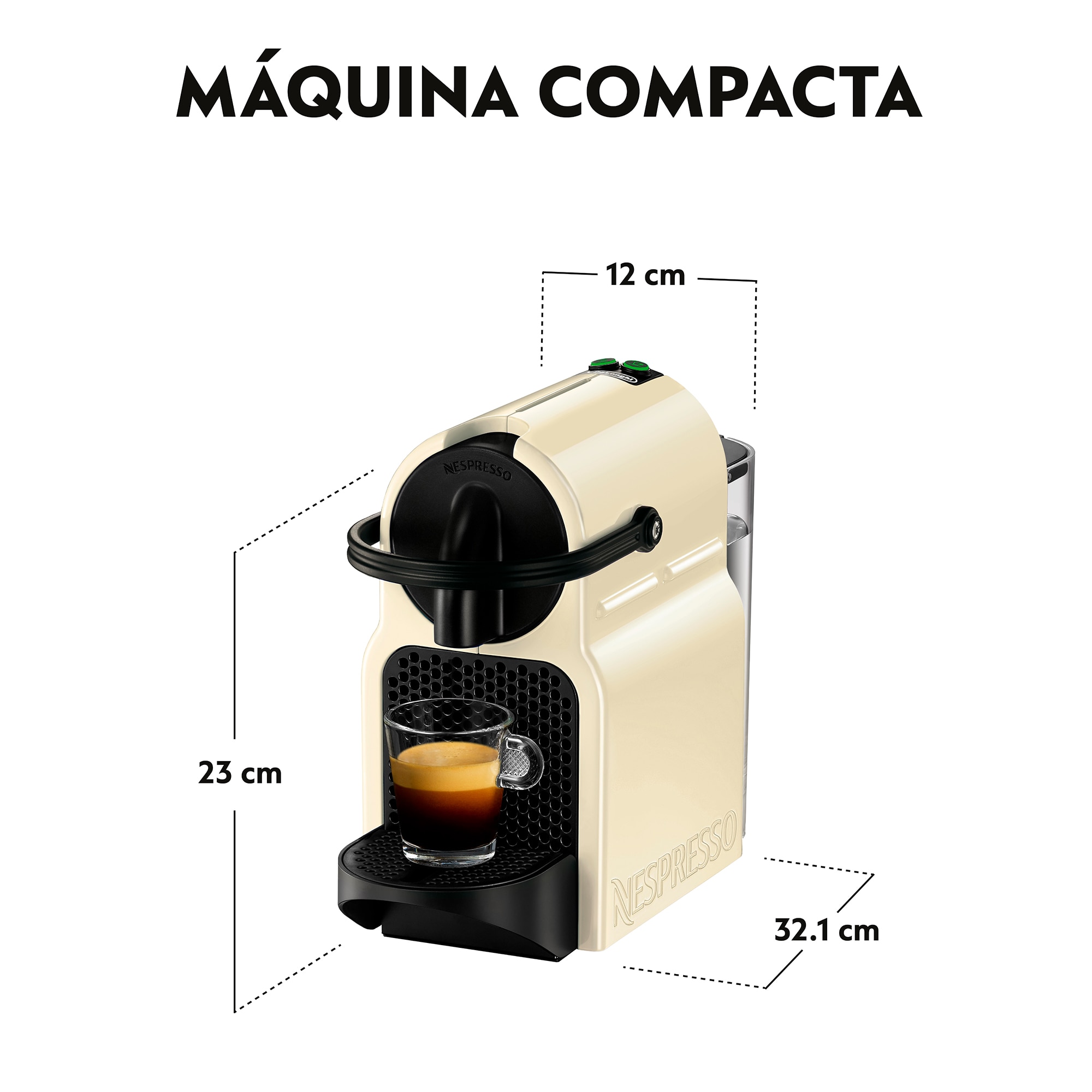 Cafetera de Cápsulas automática Nespresso De'Longhi Inissia para cápsulas Nespresso Original Crema-4