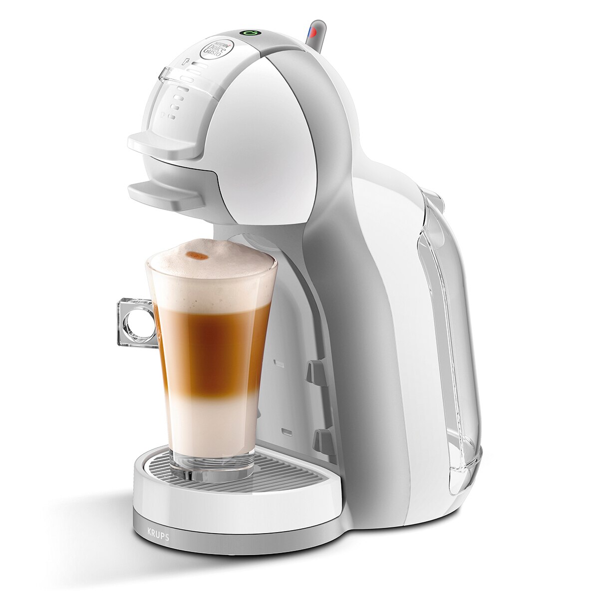 Cafetera de cápsulas automática Krups Mini Me KP1201 para cápsulas Nescafé Dolce Gusto Blanco-1