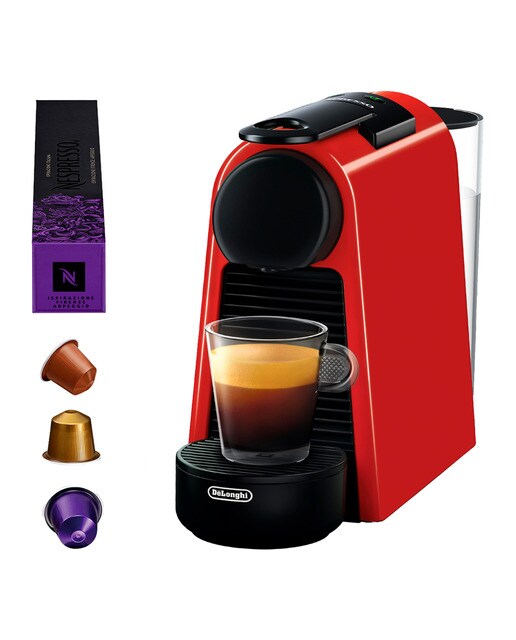 Cafeteras de cápsula automática Nespresso De'Longhi Essenza Mini para cápsulas Nespresso Original - Rojo Rojo-3