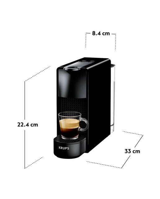 Cafetera de cápsulas automática Nespresso Krups Essenza Mini para cápsulas Nespresso Original Negro-7