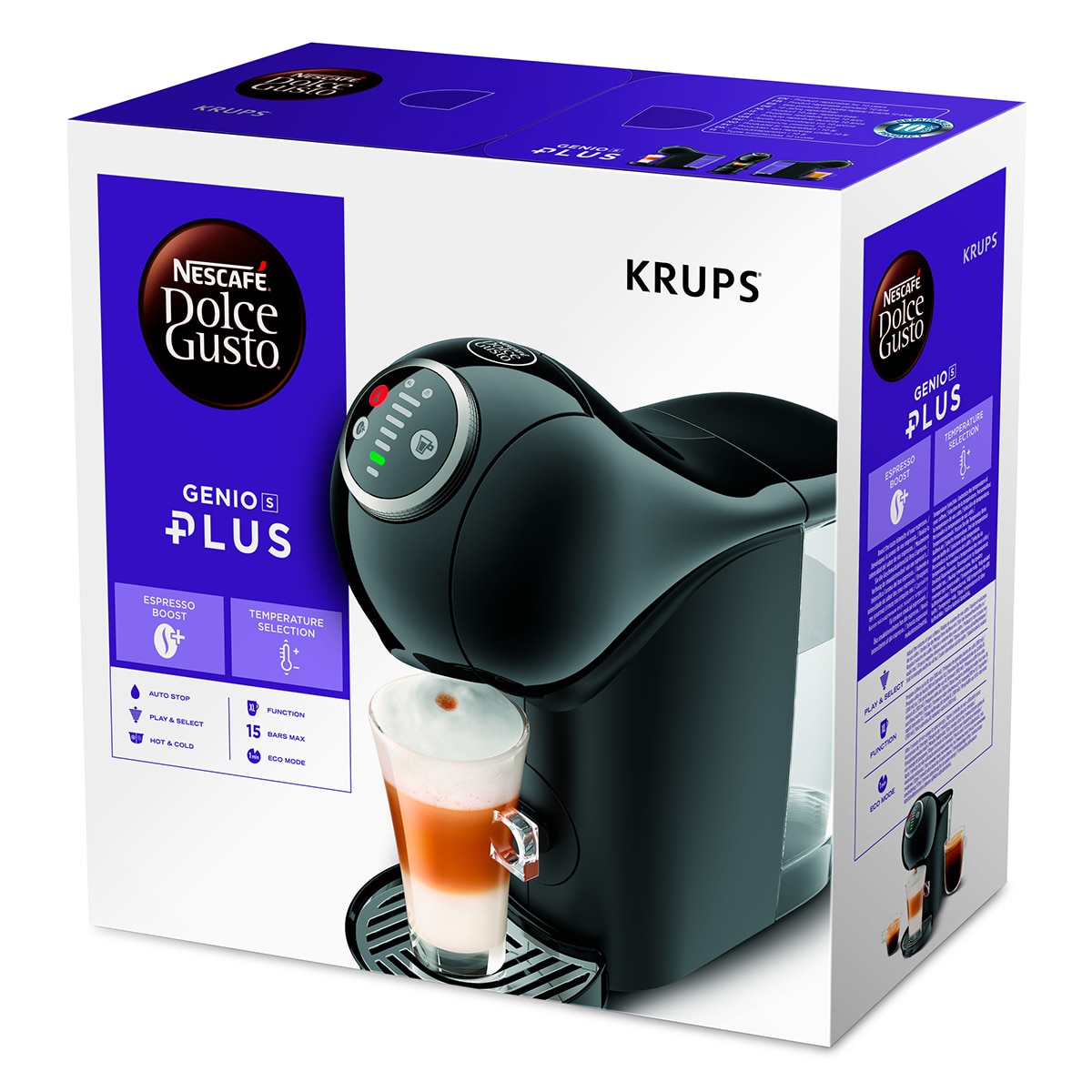 Imagen 8 de Cafetera de cápsulas automática Krups Genio S para cápsulas Nescafé Dolce Gusto - Negro Negro