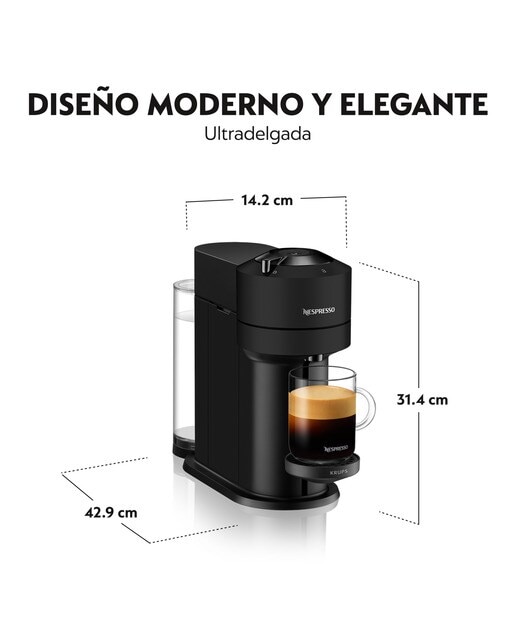 Cafetera de cápsulas Nespresso Krups Vertuo Next para cápsulas Nespresso Vertuo - Negro Negro-4