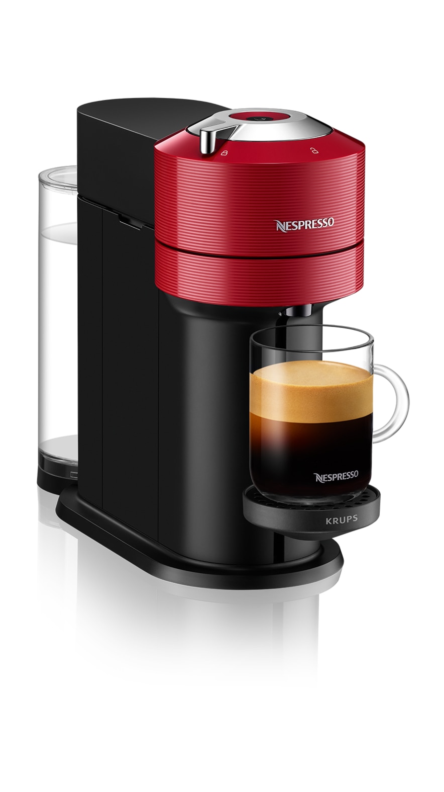 Cafetera de cápsulas Nespresso Krups Vertuo Next para cápsulas Nespresso Vertuo Rojo-9