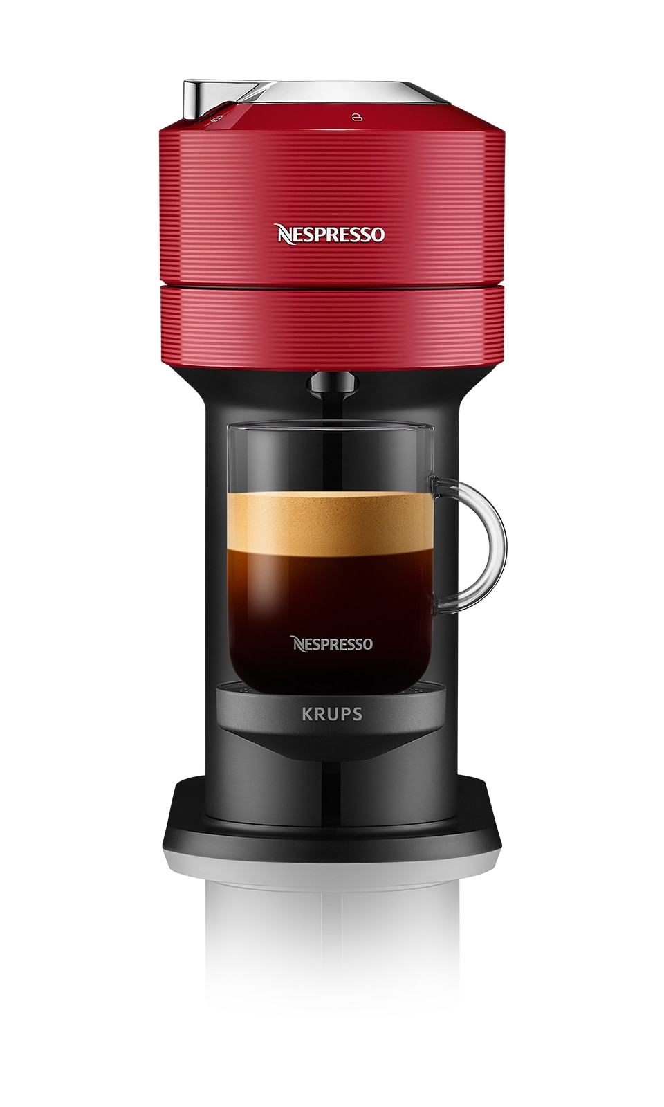 Cafetera de cápsulas Nespresso Krups Vertuo Next para cápsulas Nespresso Vertuo Rojo-10