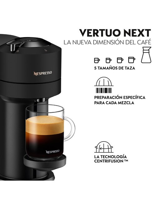 Cafetera de cápsulas Nespresso De'Longhi Vertuo Next para cápsulas Nespresso Vertuo - Negro Negro-4