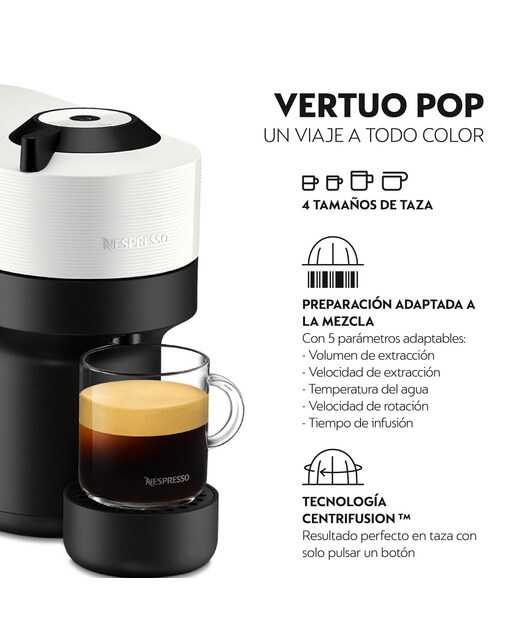 Máquina de Café Krups Nespresso Vertuo Pop XN9201.W para Cápsulas Nespresso Vertuo - Preto e Branco Branco-7