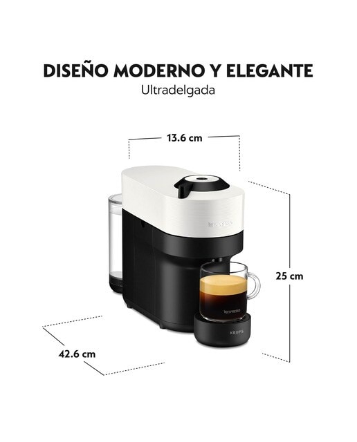 Máquina de Café Krups Nespresso Vertuo Pop XN9201.W para Cápsulas Nespresso Vertuo - Preto e Branco Branco-11