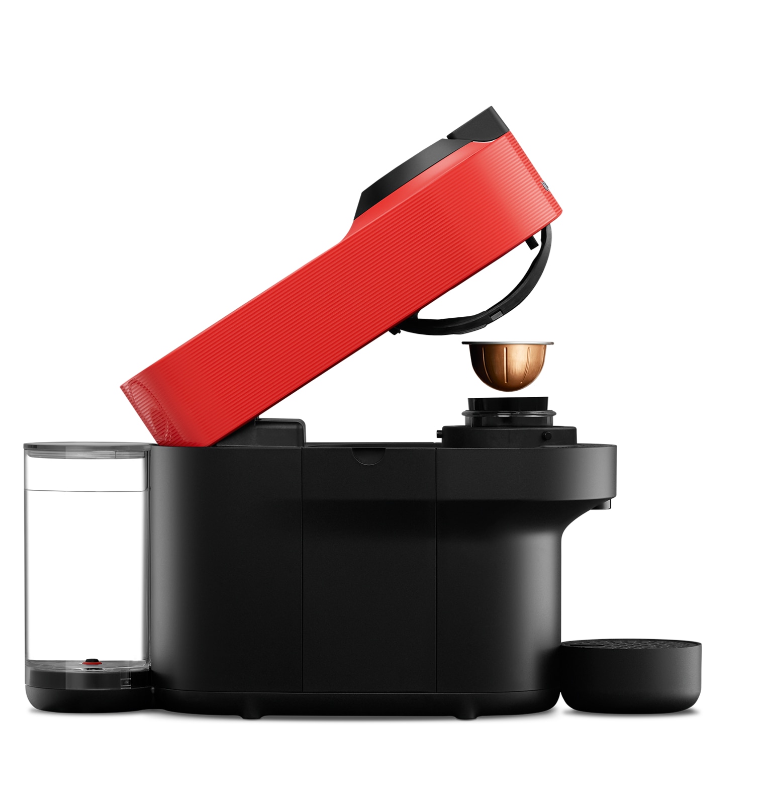 Cafetera de cápsulas Nespresso Krups Vertuo Pop para cápsulas Nespresso Vertuo Rojo-4