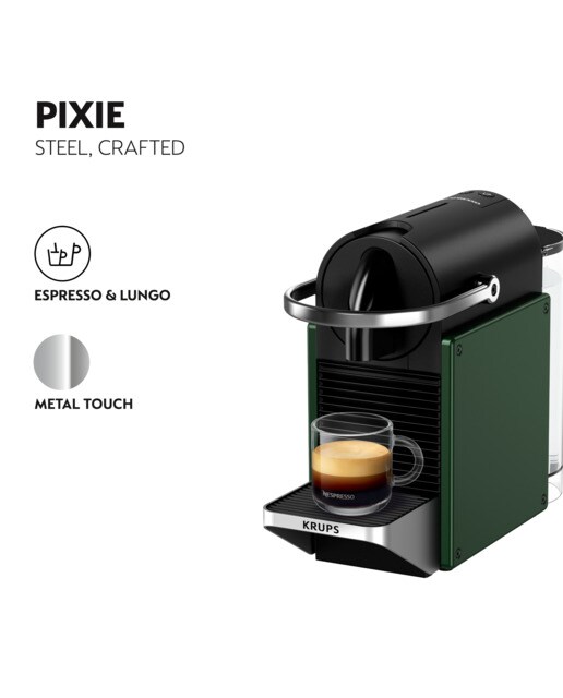 Cafetera de cápsulas automática Krups Pixie Redesign Nespresso Verde-4