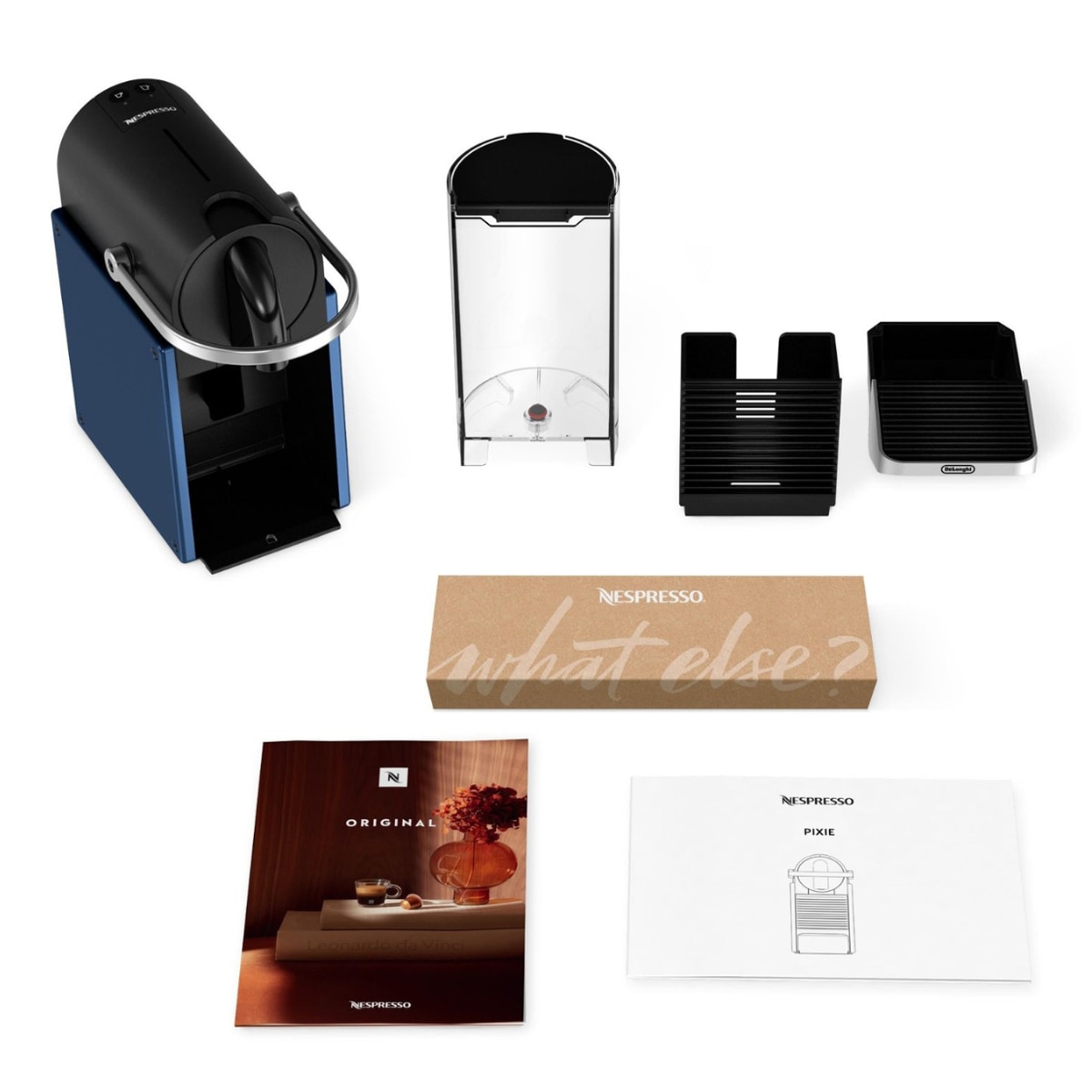 Cafetera de Cápsulas automática Nespresso De'Longhi Pixie para cápsulas Nespresso Original - Azul Azul-5