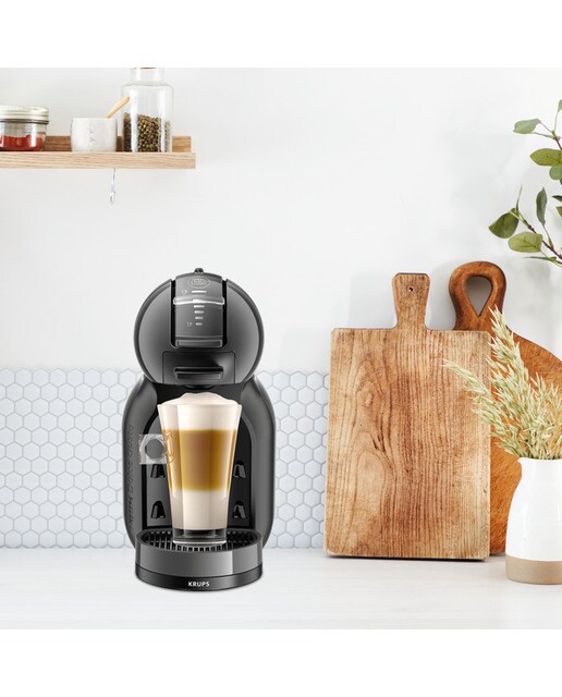 Cafetera espresso automática Krups Mini Me con función Play & Select para cápsulas Nescafé Dolce Gusto + 2 packs de café Negro-8