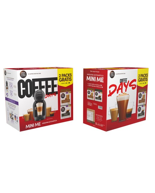 Cafetera espresso automática Krups Mini Me con función Play & Select para cápsulas Nescafé Dolce Gusto + 2 packs de café Negro-11