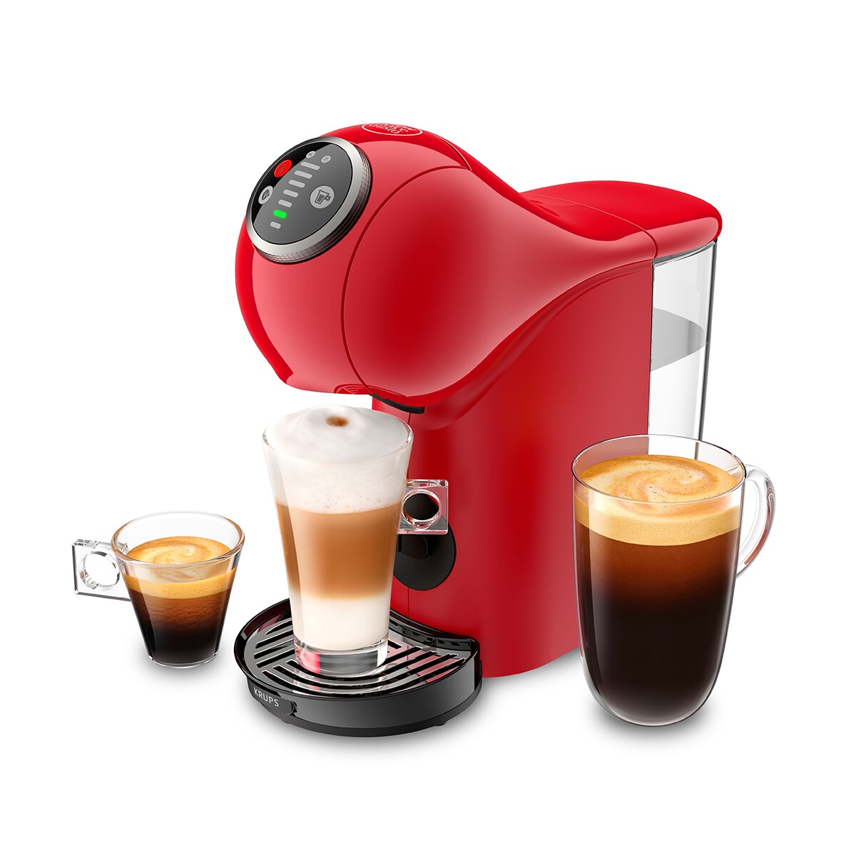 Cafetera de cápsulas automática Krups Genio S Plus para cápsulas Nescafé Dolce Gusto Rojo-2