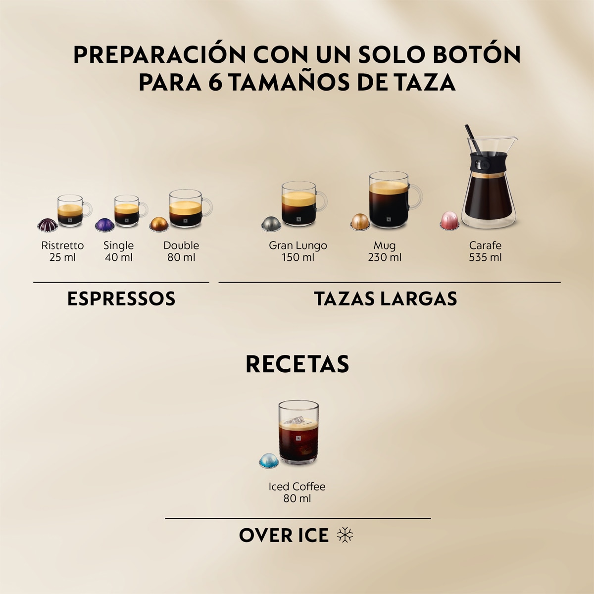 Cafetera de Cápsulas automática Nespresso De'Longhi Vertuo Up ENV200.GY para cápsulas Nespresso Vertuo - Negro Negro-7