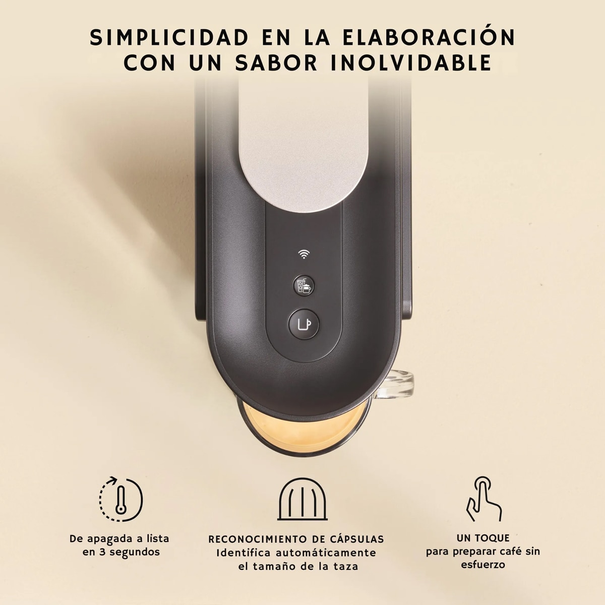Cafetera de cápsulas automática Krups Vertuo Up XN9408 para cápsulas de café Nespresso Negro-6