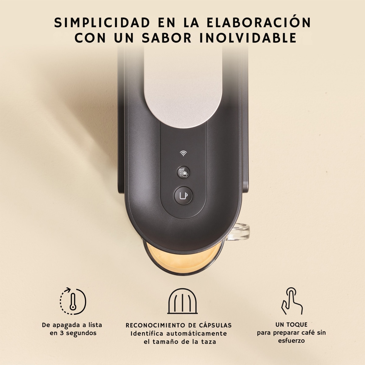 Cafetera de cápsulas automática Krups Vertuo Up XN9404 para cápsulas de café Nespresso Negro-5