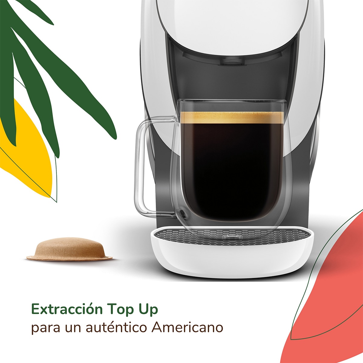 Cafetera de cápsulas de Papel Krups NESCAFÉ Dolce Gusto Neo Café B KP8301 + 3 Packs de café Blanco-5