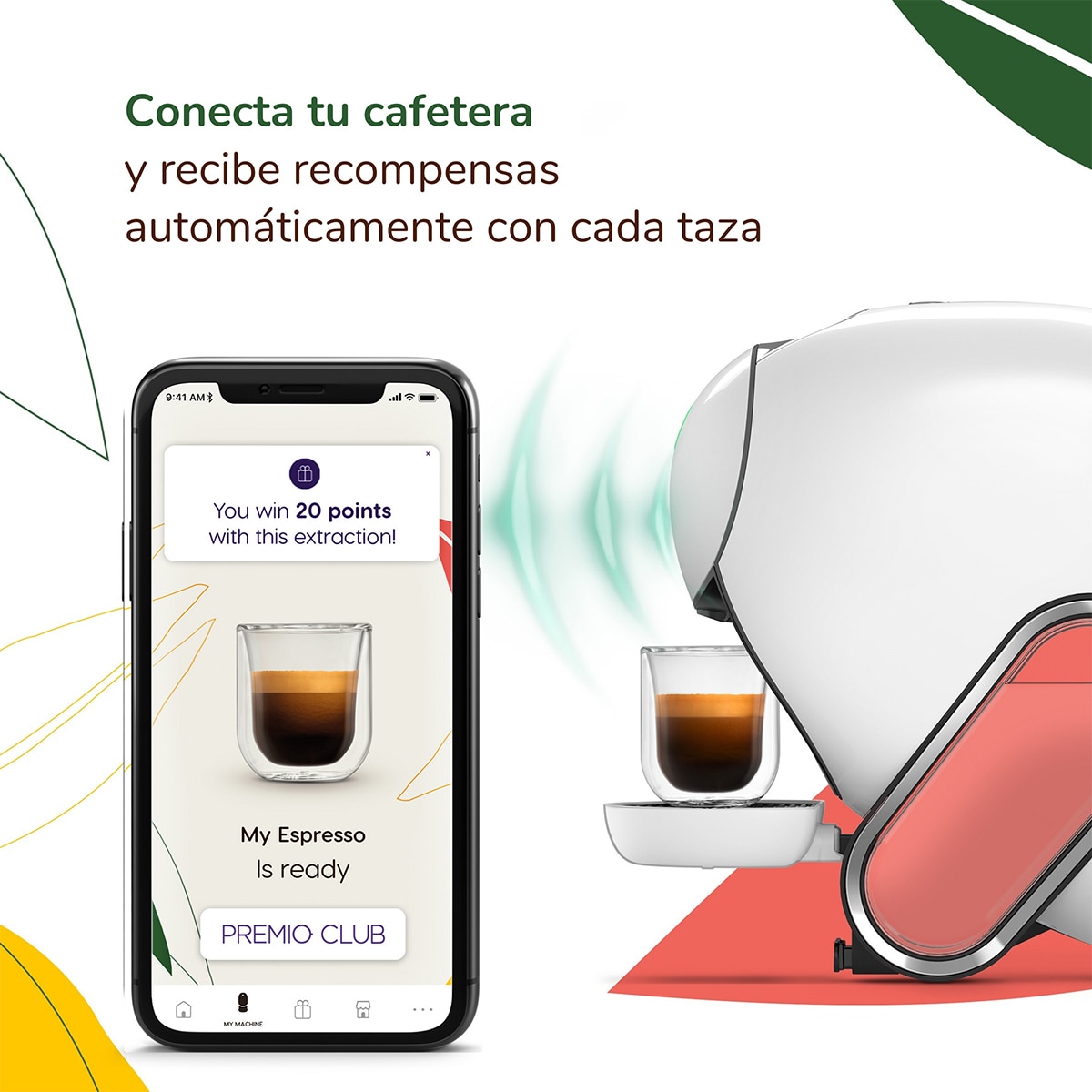 Cafetera de cápsulas de Papel Krups NESCAFÉ Dolce Gusto Neo Café B KP8301 + 3 Packs de café Blanco-8