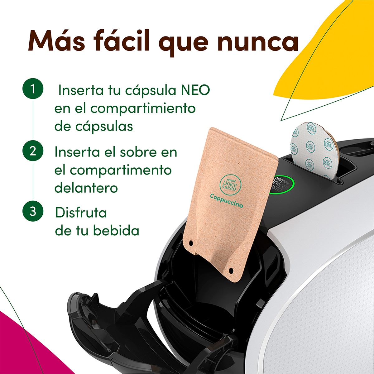 Imagen 4 de Cafetera de Cápsulas Dolce Gusto Neo Latte W 300.WA Blanca - Blanco Blanco
