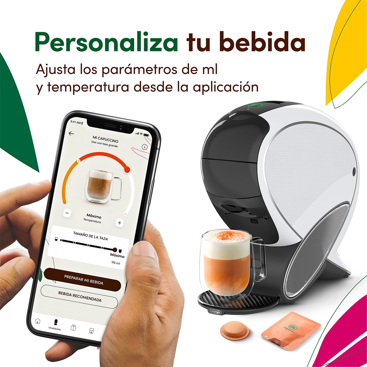 Imagen 9 de Cafetera de Cápsulas Dolce Gusto Neo Latte W 300.WA Blanca - Blanco Blanco