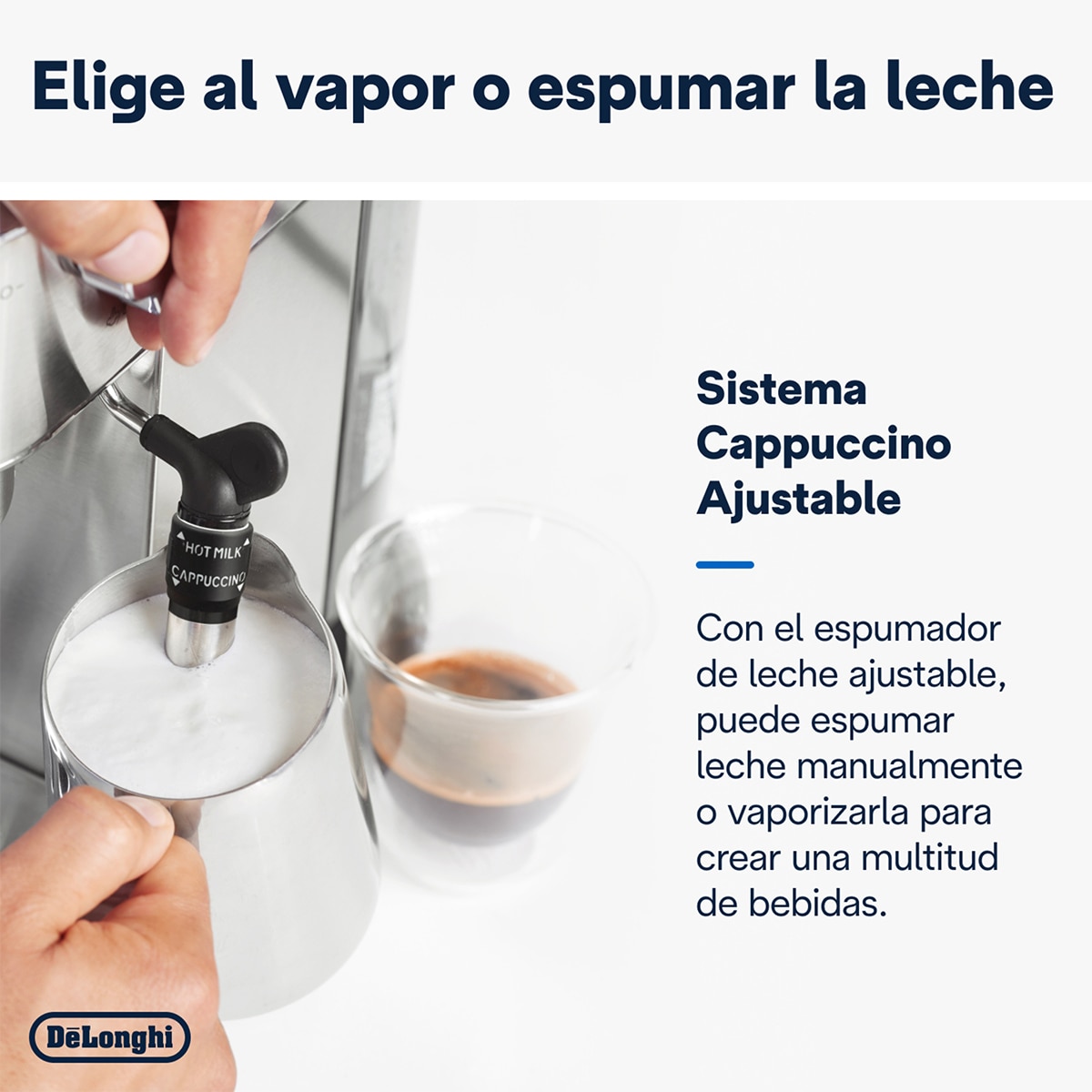 Cafetera espresso manual de bomba De´Longhi Dedica EC685.M con sistema cappuccino Plata-5
