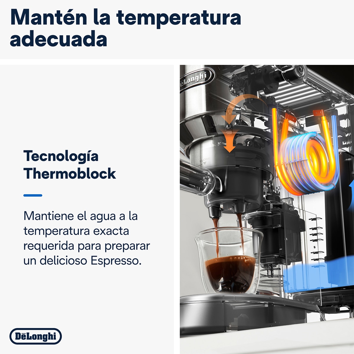 Cafetera espresso manual de bomba De´Longhi Dedica EC685.M con sistema cappuccino Plata-6