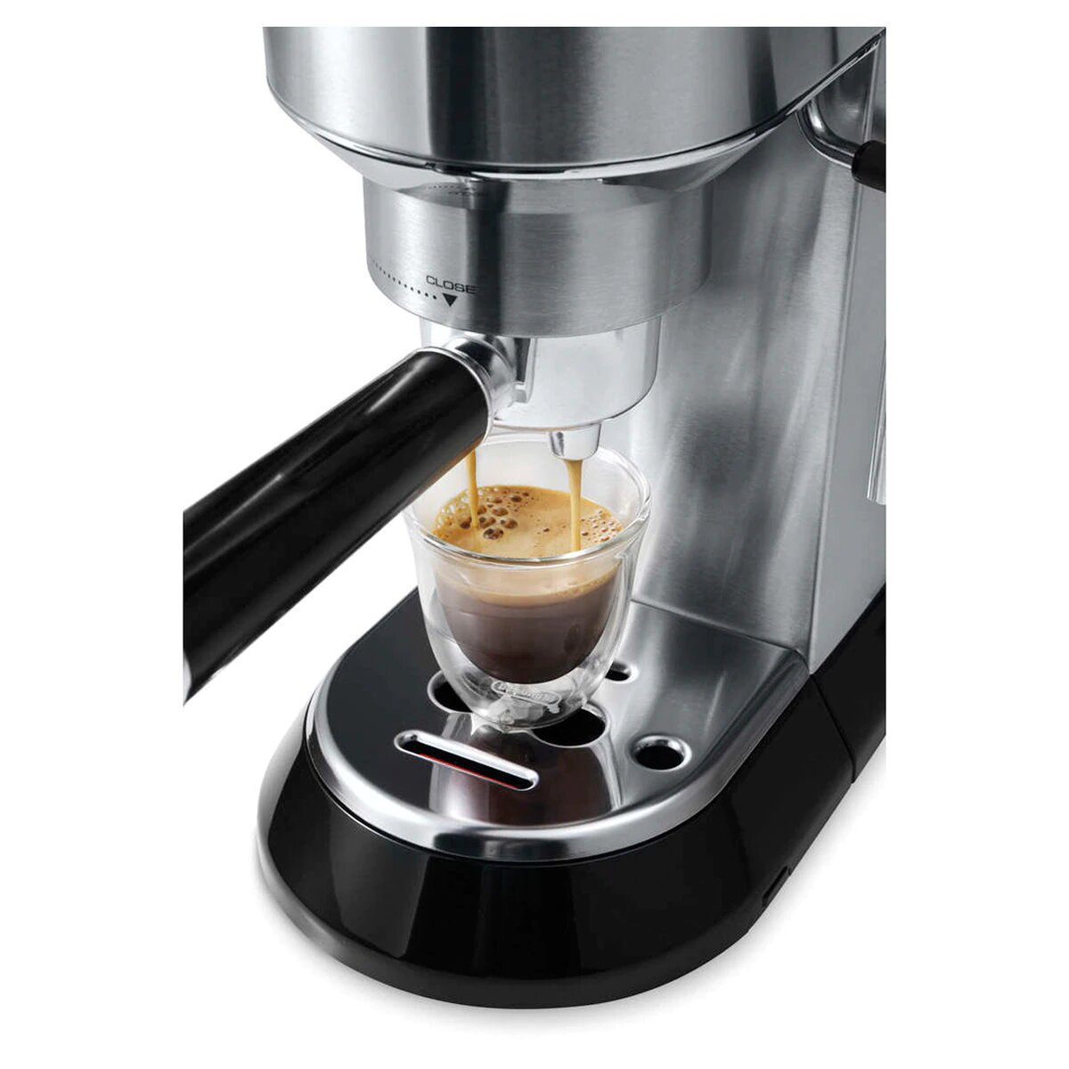Cafetera espresso manual de bomba De´Longhi Dedica EC685.M con sistema cappuccino Plata-9