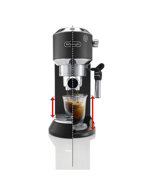 Cafetera espresso manual de bomba De'Longhi Dedica EC685.BK sistema cappuccino Negro-11