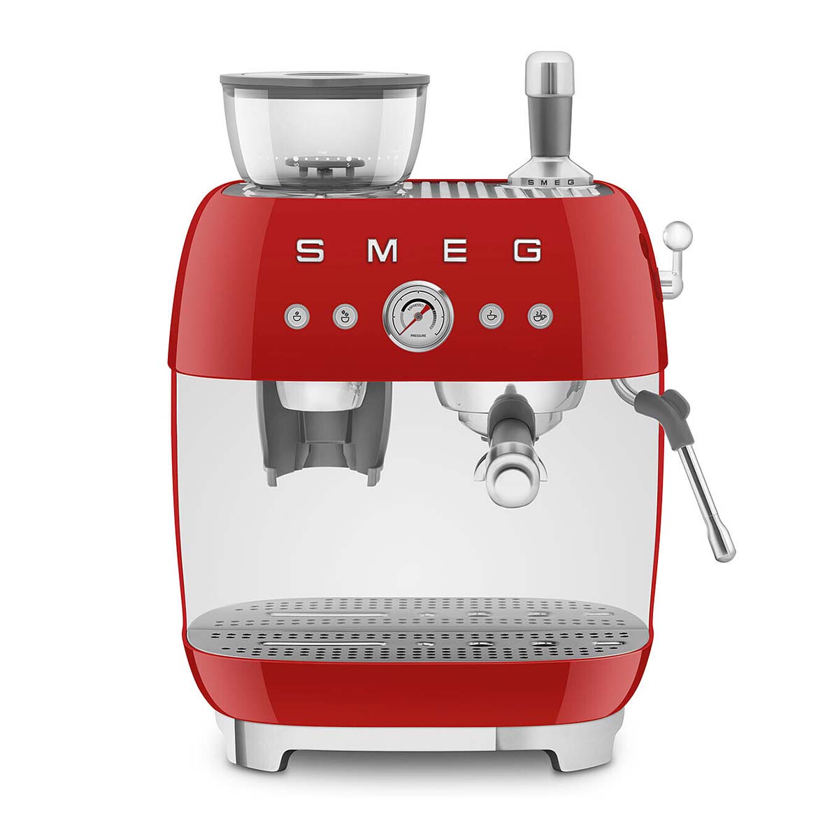 Smeg - Cafetera espresso manual SMEG EGF03 con molino.