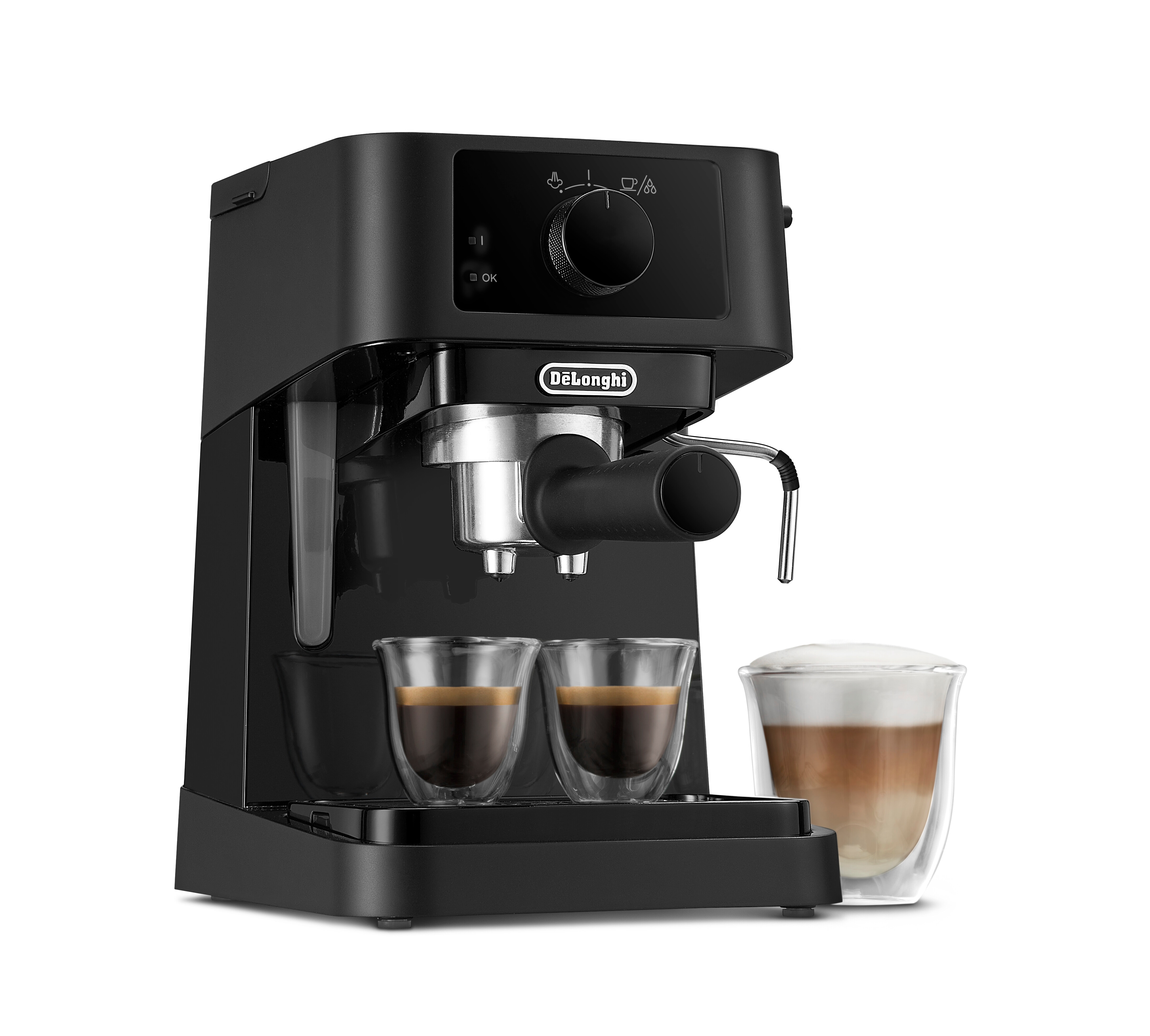 Imagen 3 de Cafetera espresso De'Longhi EC230.BK bomba tradicional, con deposito de agua extraible - Negro Negro