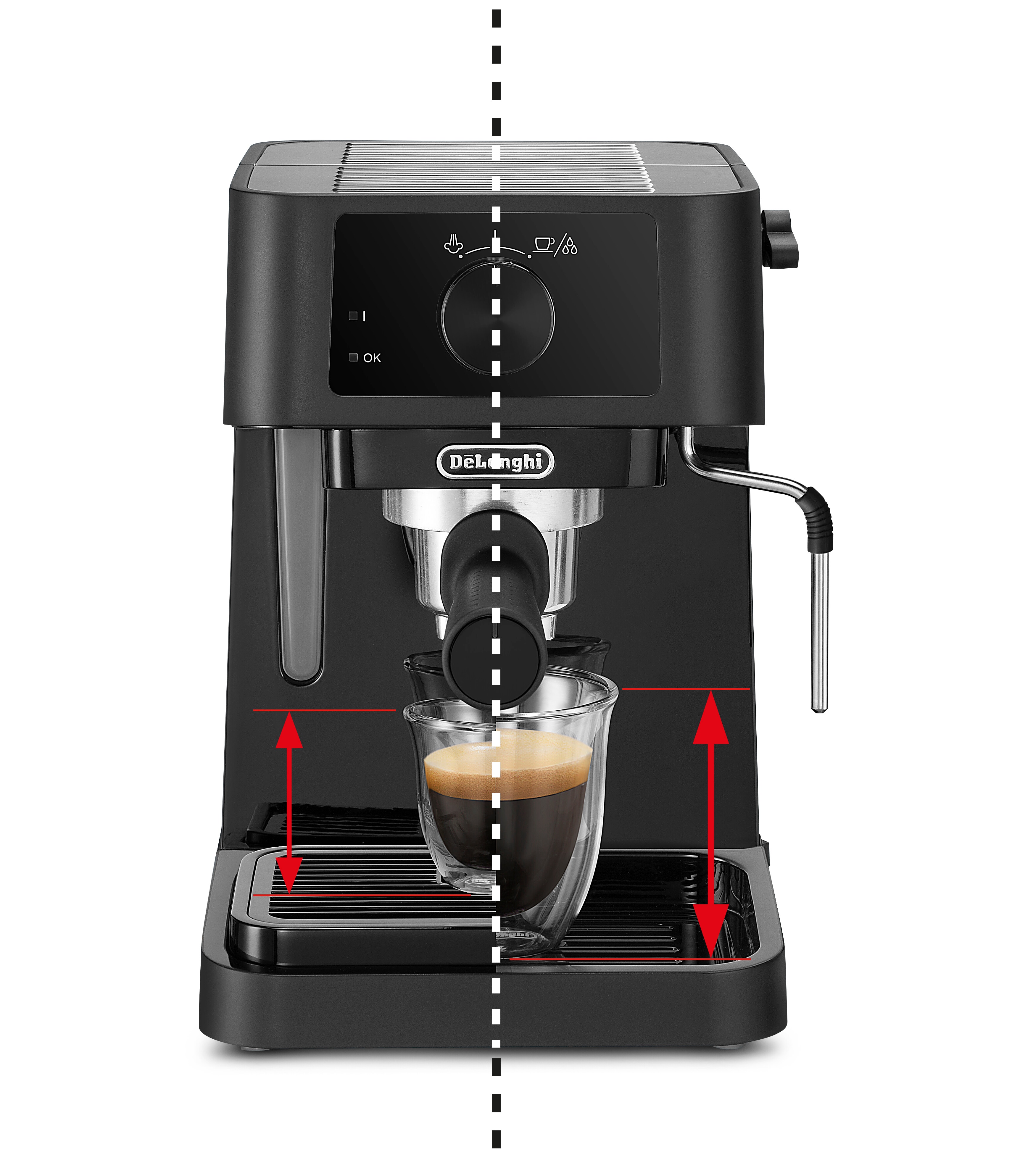 Imagen 4 de Cafetera espresso De'Longhi EC230.BK bomba tradicional, con deposito de agua extraible - Negro Negro