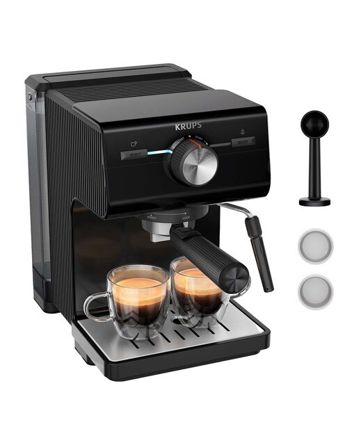 Imagen 0 de Cafetera espresso manual Krups XP3818 con vaporizador de leche