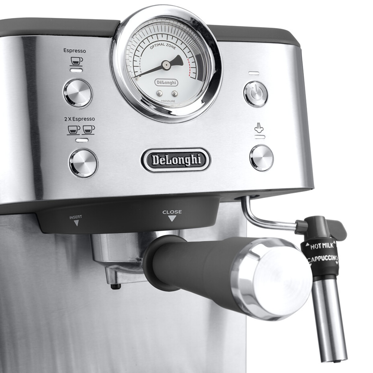 Cafetera espresso manual de bomba De'Longhi Classic EM450.M sistema Cappuccino Metal-3