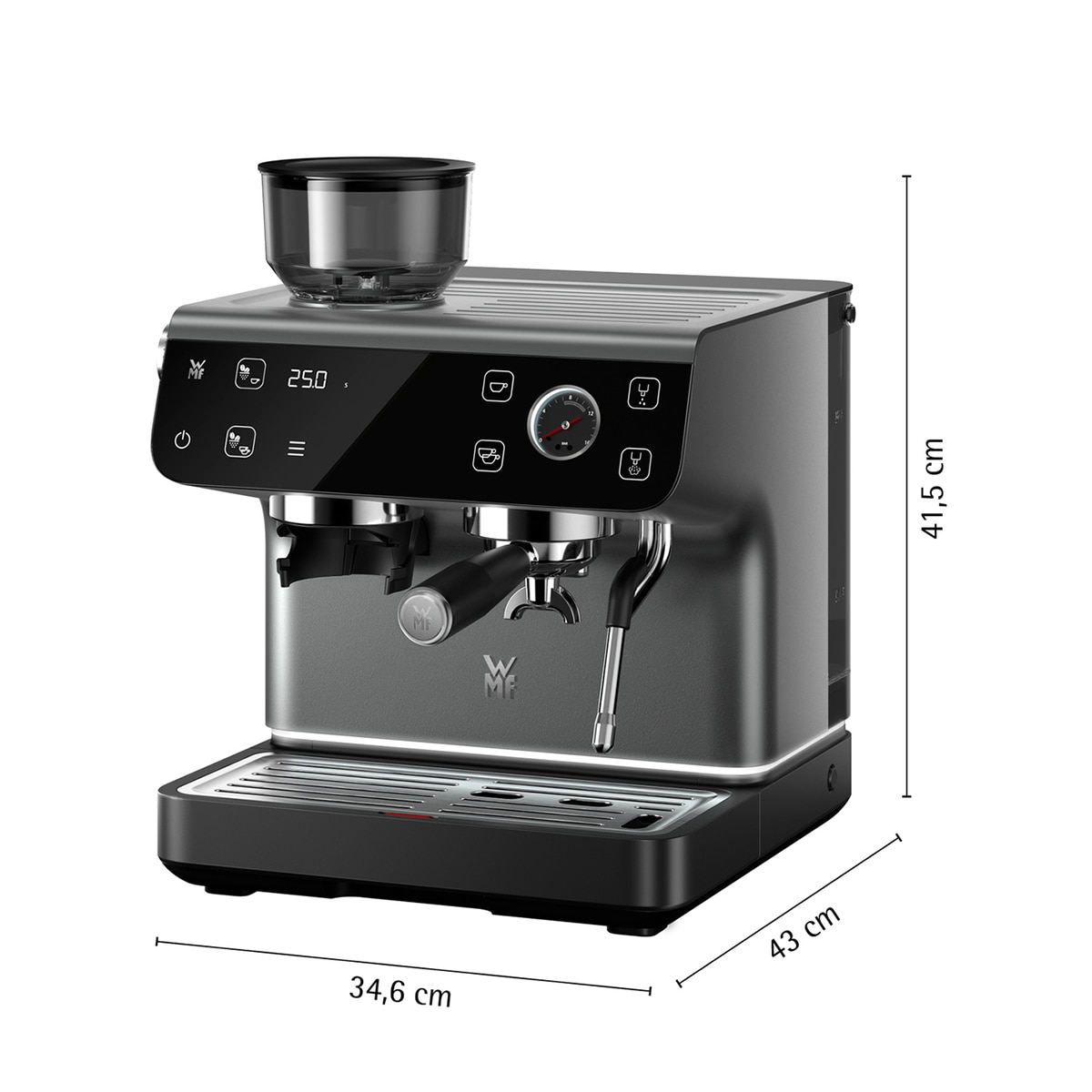 Cafetera Espresso WMF Espresso Pro con 15 bares Negro-2