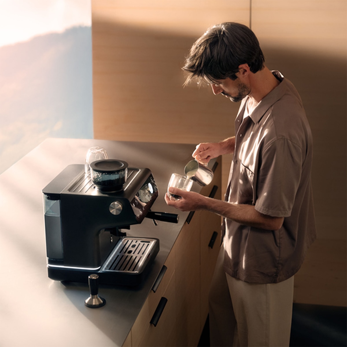 Cafetera Espresso WMF Espresso Pro con 15 bares Negro-8